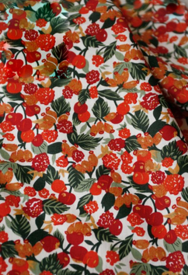 50x145cm Warm Rural Small Flowers Cotton Poplin Fabric